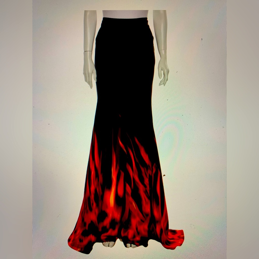 BNWOT Roberto Cavalli silk long skirt